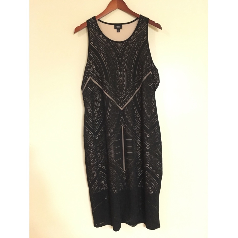 Mossimo Black Lace Detail Dress